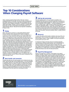 Top 10 Considerations When Changing Payroll …