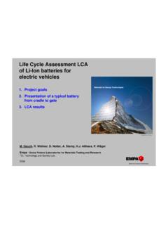 Life Cycle Assessment LCA of Li-Ion batteries for …