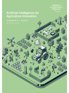 Artificial Intelligence for Agriculture Innovation