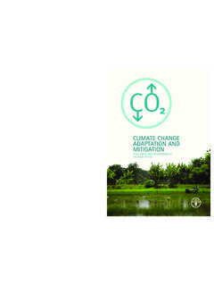 Climate change adaptation and mitigation - fao.org
