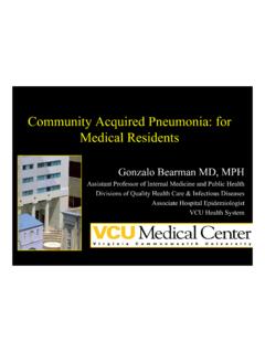 Community Acquired Pneumonia: for Medical Residents