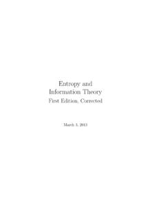 Entropy and Information Theory - Stanford EE