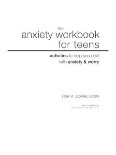 the anxiety workbook for teens