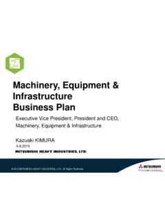 Machinery, Equipment &amp; Infrastructure Business Plan
