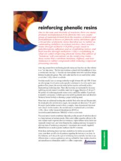 reinforcing phenolic resins - Akrochem Corporation