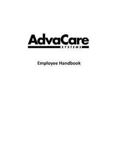 AdvaCare Employee Handbook Revised 032814
