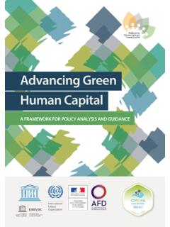 Advancing Green Human Capital - UNESCO-UNEVOC
