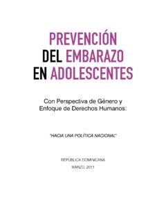 PREVENCI&#211;N DEL EMBARAZO EN ADOLESCENTES