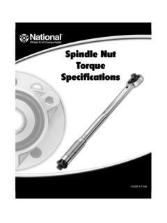 Spindle Nut Torque Specifications - DannysEnginePortal.com
