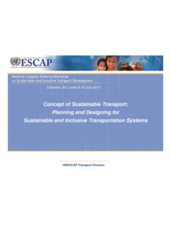 Concept of Sustainable Transport: Planning and Designing ...