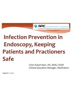 Infection Prevention in Endoscopy - APIC Houston