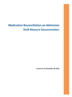 Medication Reconciliation on Admission