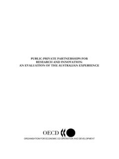 PUBLIC-PRIVATE PARTNERSHIPS FOR RESEARCH AND …