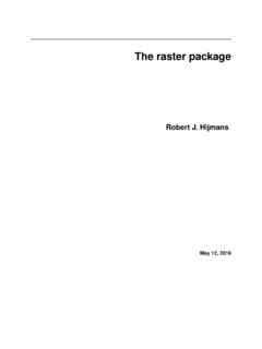 The raster package - R Spatial