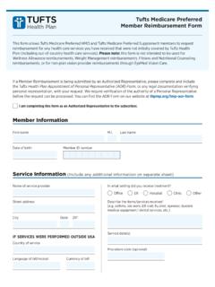 HMO/MS Member Reimbursement Form