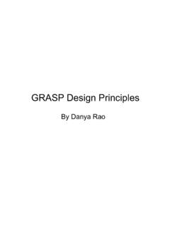 GRASP Design Principles