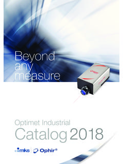 Optimet Industrial Catalog 2018