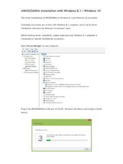 AWUS036NHA installation with Windows 8.1 / Windows 10