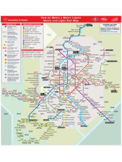 Red de Metro y Metro Ligero Metro and Light Rail …