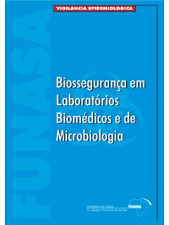 Biossegurtan&#231;a em Laborat&#243;rios Biom&#233;dicos e de Microbiologia