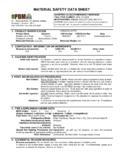 MATERIAL SAFETY DATA SHEET - pdmchemicals.com