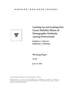 Looking Up and Looking Out: Career Mobility Effects of ...