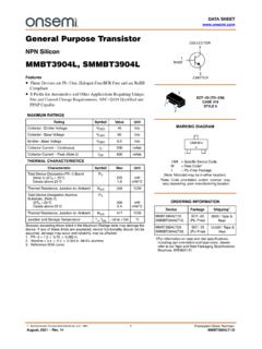 MMBT3904LT1DB - General Purpose Transistor