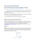 Horry County Schools PowerSchool Parent/Student Portal