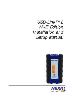 USB-Link™ 2 Wi-Fi Edition Installation and Setup Manual