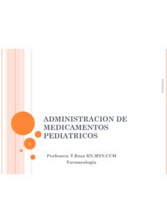 ADMINISTRACION DE MEDICAMENTOS PEDIATRICOS
