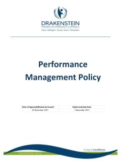 Performance Management Policy
