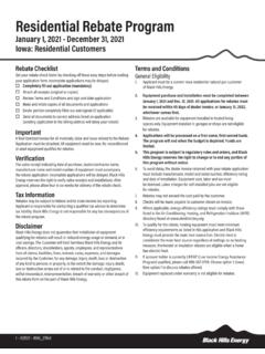 Residential Rebate Program - Black Hills Energy