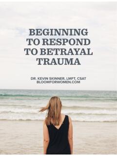 Beginning to Respond to Betrayal Trauma - Bloom For Women