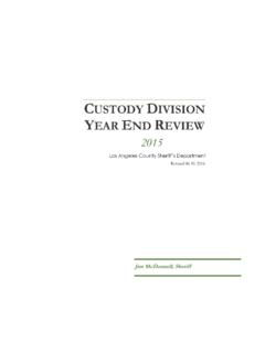 Custody Division 2015 Year End Review - la-sheriff.org