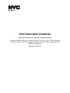 Plan Examination Guidelines - New York City