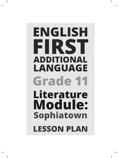 Gr 11 EFAL Sophiatown Lesson Plan - National Education …