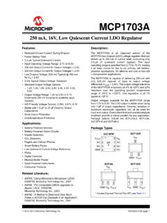250 mA, 16V, Low Quiescent Current LDO Regulator