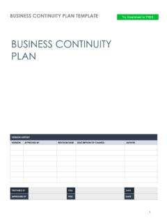 BUSINESS CONTINUITY PLAN - Smartsheet Inc.