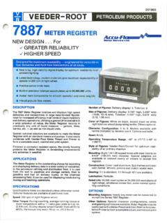 VEEDER-ROOT PETROLEUM PRODUCTS 7887 METER REGISTER
