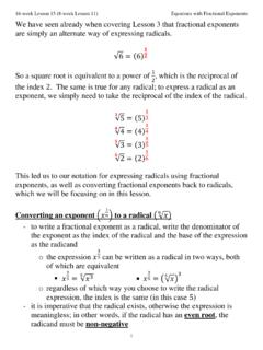 Equations with Fractional Exponents