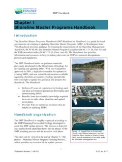 Chapter 1 Shoreline Master Programs Handbook - Washington