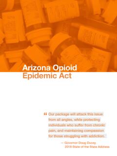 Arizona Opioid Epidemic Act - Office of the Arizona ...