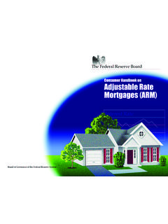 Consumer Handbook on Adjustable Rate …