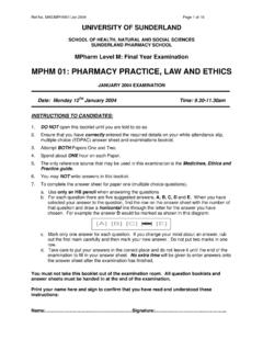 MPHM 01: PHARMACY PRACTICE, LAW AND ETHICS - Aston …