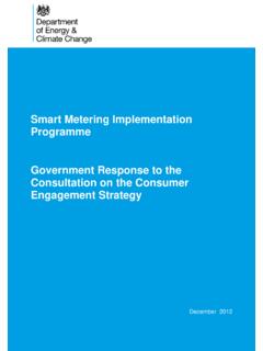 Smart Metering Implementation Programme Government ...