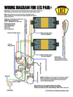 WIRING DIAGRAM FOR LES PAUL - Lace Pickups