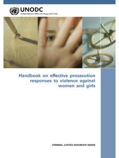 Handbook on effective prosecution responses to …