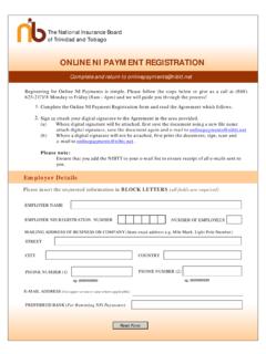 Online NIS Payment Registration - NIBTT