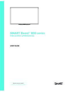 SMART Board 800 series interactive whiteboard user’s guide