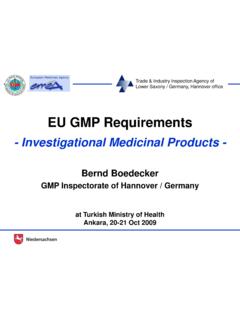 EU GMP Requirements